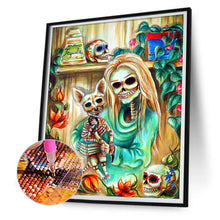 Load image into Gallery viewer, Diamond Painting - Full Round - Halloween Ghost Makeup (40*50CM)