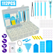 Load image into Gallery viewer, 97/112Pcs Diamond Painting Tool Kit 5D Diamond Painting Drill Pen for Art Crafts