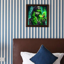 Load image into Gallery viewer, Diamond Painting - Full Round - Girl with green hair (40*40CM)