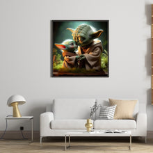 Load image into Gallery viewer, Diamond Painting - Full Round - Yoda and baby (40*40CM)