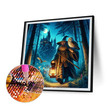 Load image into Gallery viewer, Diamond Painting - Full Round - Wizard finding his way at night (50*50CM)