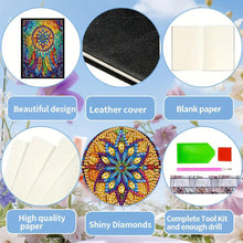 Load image into Gallery viewer, 5D Diamond Painting Notebook DIY Diamond Art Dairy Book Kits (Dream Catcher)