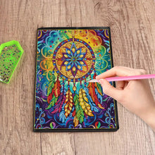 Load image into Gallery viewer, 5D Diamond Painting Notebook DIY Diamond Art Dairy Book Kits (Dream Catcher)