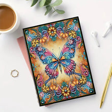 Load image into Gallery viewer, 5D Diamond Painting Notebook DIY Diamond Art Dairy Book Kits (Butterfly)