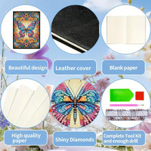 Load image into Gallery viewer, 5D Diamond Painting Notebook DIY Diamond Art Dairy Book Kits (Butterfly)