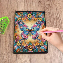 Load image into Gallery viewer, 5D Diamond Painting Notebook DIY Diamond Art Dairy Book Kits (Butterfly)