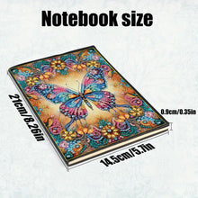 Load image into Gallery viewer, 5D Diamond Painting Notebook DIY Diamond Art Dairy Book Kits (Butterfly)