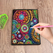 Load image into Gallery viewer, 5D Diamond Painting Notebook DIY Diamond Art Dairy Book Kits for Adults(Mandala)