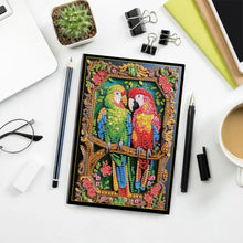 Load image into Gallery viewer, 5D Diamond Painting Notebook DIY Diamond Art Dairy Book Kits for Adults(Parrot)