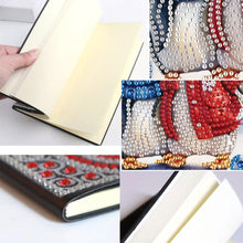 Load image into Gallery viewer, 5D Diamond Painting Notebook DIY Diamond Art Dairy Book Kits for Adults(Penguin)