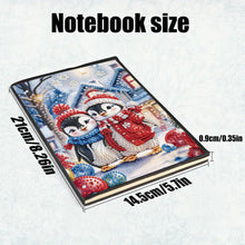 Load image into Gallery viewer, 5D Diamond Painting Notebook DIY Diamond Art Dairy Book Kits for Adults(Penguin)
