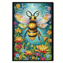 Load image into Gallery viewer, 5D Diamond Painting Notebook DIY Diamond Art Dairy Book Kits for Adults (Bee)