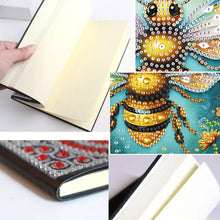 Load image into Gallery viewer, 5D Diamond Painting Notebook DIY Diamond Art Dairy Book Kits for Adults (Bee)