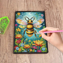 Load image into Gallery viewer, 5D Diamond Painting Notebook DIY Diamond Art Dairy Book Kits for Adults (Bee)