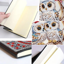 Load image into Gallery viewer, 5D Diamond Painting Notebook DIY Diamond Art Dairy Book Kits (Christmas Owl)