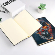 Load image into Gallery viewer, 5D Diamond Painting Notebook DIY Diamond Art Dairy Book Kits (Fire Skull)