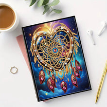 Load image into Gallery viewer, 5D Diamond Painting Notebook DIY Diamond Art Dairy Book Kit (Love Dream Catcher)