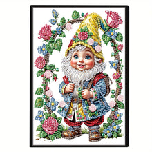 Load image into Gallery viewer, 5D Diamond Painting Notebook DIY Diamond Art Dairy Book Kits for Adults (Gnome)