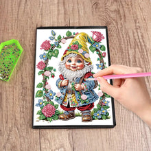 Load image into Gallery viewer, 5D Diamond Painting Notebook DIY Diamond Art Dairy Book Kits for Adults (Gnome)