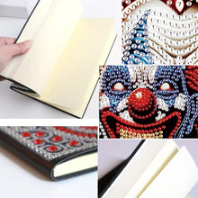 Load image into Gallery viewer, 5D Diamond Painting Notebook DIY Diamond Art Dairy Book Kits for Adults (Clown)