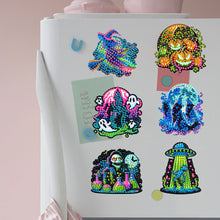 Load image into Gallery viewer, 6Pcs Acrylic Special Shape Halloween Diamond Painting Refrigerator Magnets