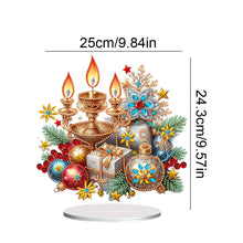 Load image into Gallery viewer, Acrylic Special Shaped Christmas Candle Gift Diamond Painting Desktop Decor