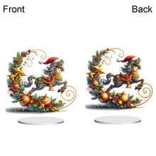 Load image into Gallery viewer, Acrylic Special Shaped Christmas Horse Diamond Painting Desktop Decorations