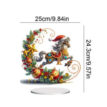 Load image into Gallery viewer, Acrylic Special Shaped Christmas Horse Diamond Painting Desktop Decorations