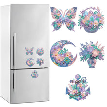 Load image into Gallery viewer, 5Pcs Acrylic Special Shape Anchor Fridge Stickers Diamond Painting Fridge Magnet
