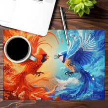 Load image into Gallery viewer, Ice and Fire BirdDiamond Painting Placemats Heat Resistant for Beginners