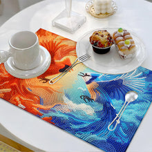 Load image into Gallery viewer, Ice and Fire BirdDiamond Painting Placemats Heat Resistant for Beginners