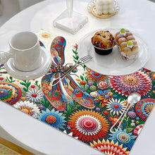 Load image into Gallery viewer, Dragonfly Diamond Painting Placemats Heat Resistant Table Mat for Beginners