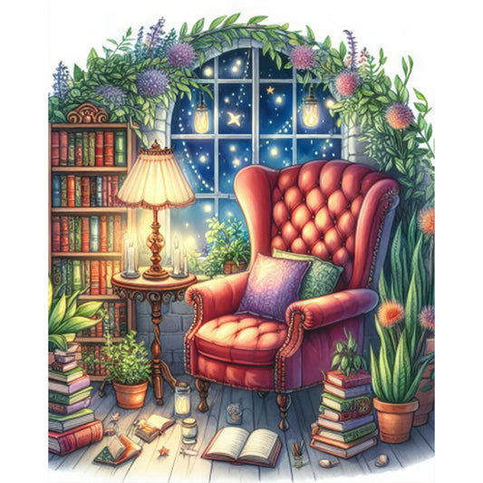 Diamond Painting - Full Square - Study room (40*50CM)