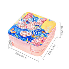 Load image into Gallery viewer, PU Special Shaped Cat Diamond Painting DIY Jewellery Box for Rings Bracelets