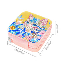 Load image into Gallery viewer, PU Special Shaped Cat Diamond Painting DIY Jewellery Box for Rings Bracelets