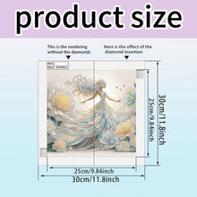 Load image into Gallery viewer, Diamond Painting - Partial Crystal - Crystal Princess yellow (30*30CM)