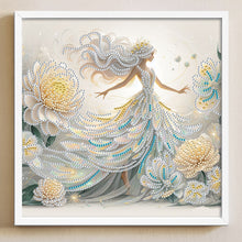 Load image into Gallery viewer, Diamond Painting - Partial Crystal - Crystal Princess yellow (30*30CM)