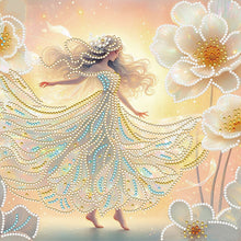 Load image into Gallery viewer, Diamond Painting - Partial Crystal - Crystal Princess gold (30*30CM)