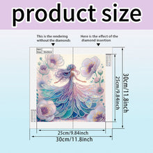 Load image into Gallery viewer, Diamond Painting - Partial Crystal - Crystal Princess purple (30*30CM)