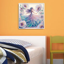 Load image into Gallery viewer, Diamond Painting - Partial Crystal - Crystal Princess purple (30*30CM)