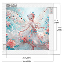 Load image into Gallery viewer, Diamond Painting - Partial Crystal - Crystal Princess flower fairy (30*30CM)