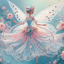 Load image into Gallery viewer, Diamond Painting - Partial Crystal - Crystal Princess rose flower essence Spirit (30*30CM)