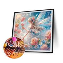 Load image into Gallery viewer, Diamond Painting - Partial Crystal - Dream Crystal Princess Flower and Elf Girl (30*30CM)