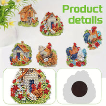 Load image into Gallery viewer, 6Pcs Special Shape Chicken Coop Diamond Painting Fridge Magnets for Home Decor