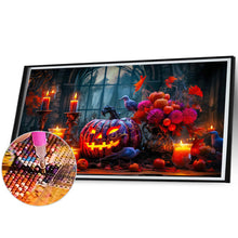 Load image into Gallery viewer, Diamond Painting - Full Round - Halloween Pumpkin Lantern (70*40CM)