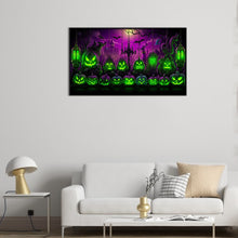 Load image into Gallery viewer, Diamond Painting - Full Round - Halloween Pumpkin Lantern (70*40CM)