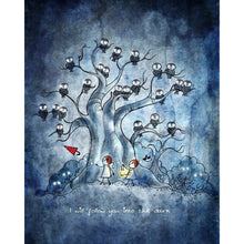 Load image into Gallery viewer, Diamond Painting - Full Round - Two-person paper airplane owl (40*50CM)