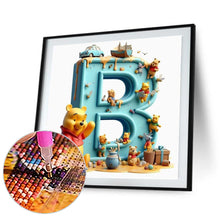Load image into Gallery viewer, Diamond Painting - Full Round - Winnie the Pooh's 26 Letters B (30*30CM)
