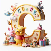 Load image into Gallery viewer, Diamond Painting - Full Round - Winnie the Pooh's 26 Letters C (30*30CM)