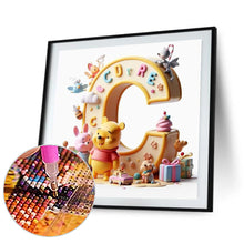 Load image into Gallery viewer, Diamond Painting - Full Round - Winnie the Pooh's 26 Letters C (30*30CM)